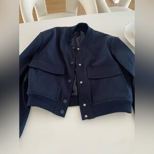 Navy blue bomber jacket size small